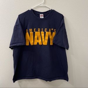 Navy shirt blue shirt military shirt america shirt USA shirt